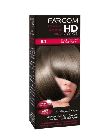 Hd Hair Color 8.1 Light Ash Blonde