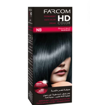 Farcom Hd Hair Color N/B Blue Black