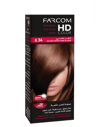 Hd Hair Color 6.34 Golden Copper Dark