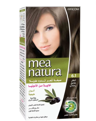 Mea Natura Hair Color 6.1 Ash Dark Blonde