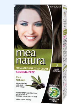 Mea Natura Hair Color 3 Dark Chestnut