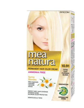 Mea Natura Hair Color 10.91 Extra Light Platinum Blonde