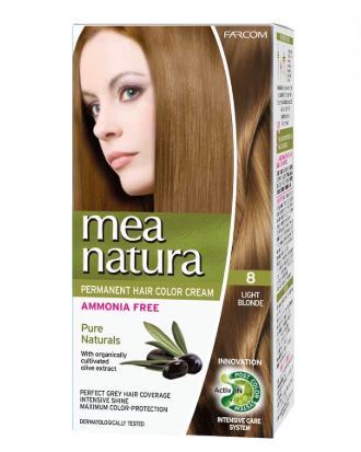 Mea Natura Hair Color 8 Light Blonde