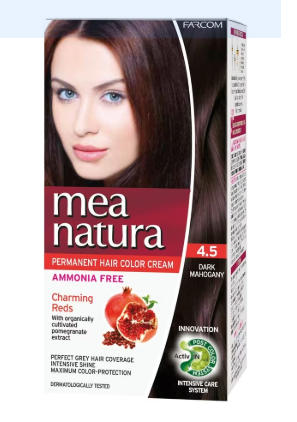 Mea Natura Hair Color 4.5 Dark Mahogany