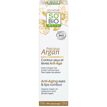 Sobio Organic Argan Anti-Aging Eyes And Lips Contour 15ml