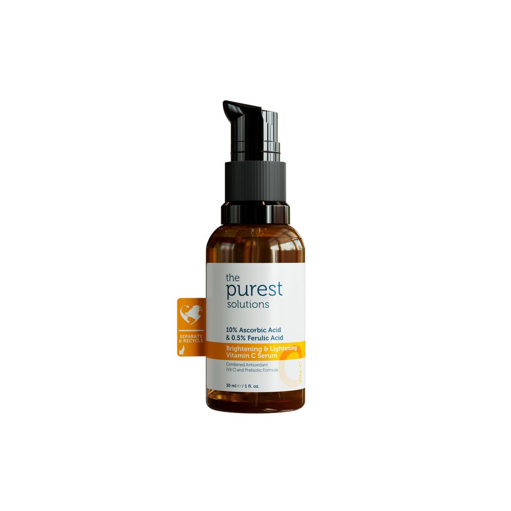 The Purest Solutions 10% Ascorbic acid & Ferulic Acid 0,5% Brightening & Lightening Vitamin C Serum The Purest Solutions 10% Ascorbic acid & Ferulic Acid 0,5% Brightening & Lightening Vitamin C Serum