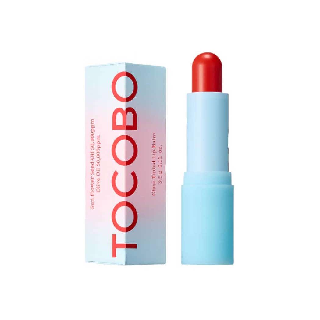 Tocobo Glass Tinted Lip Balm - 013 Tangerine Red 3.5 gm