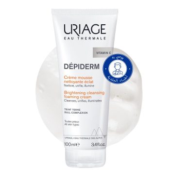 URIAGE DEPIDERM Brightening Cleansing Foaming Cream with Vitamin C & B3 100ML