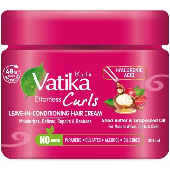 Vatika Naturals Curls Leave-In-Conditioning Cream - 300 ml