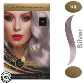 Argan Hair Coloring Oil Kit Silver