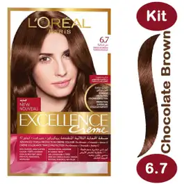 Excellence Hair Color Chocolate Brown 6.7