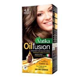 Vatika Hair Color Creme Medium Brown 4.0