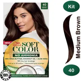 Wella Soft Color Kit 40 Med Brown