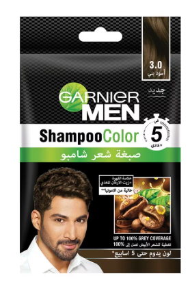 Garnier Men Shampoo Color 3.0 Black Brown