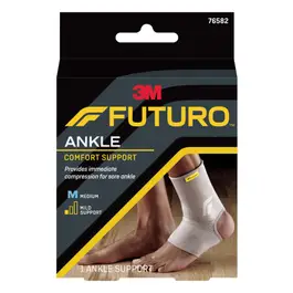 FUTURO™ Comfort Lift Ankle Support, Breathable, Dual-Stretch Material, Fits Comfortable, Slip-on Style for Easy Use, Medium