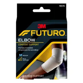 FUTURO™ Elbow Support, Breathable, 4-Way Stretch Power-Knit Material, Provides Compression & Protection, Wear on Either Arm, Medium