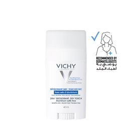 Vichy 24 Hour Mineral Aluminium Free Deodorant Stick for Sensitive Skin 40ml
