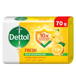 Dettol Fresh Bathing Soap, Citrus & Orange Blossom Scent, 70g