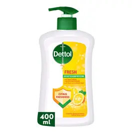 Dettol Fresh Liquid Handwash Pump, Citrus & Orange Blossom Scent, 400ml