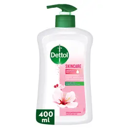 Dettol Skincare Liquid Handwash Pump, Rose & Sakura Blossom Scent, 400ml