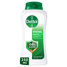 Dettol Original Shower Gel & Body Wash, Pine Scent, 250ml