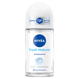 NIVEA Fresh Natural Antiperspirant Roll-on for Women, 72H Protection, 50ml
