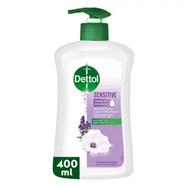 Dettol Sensitive Liquid Handwash Pump, Lavender & White Musk Scent, 400ml