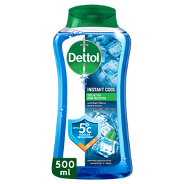 Dettol Cool Shower Gel & Body Wash, Menthol & Eucalyptus Scent, 500ml
