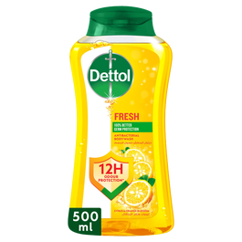 Dettol Shower Gel Fresh Citrus & Orange Blossom Scent, 500ml