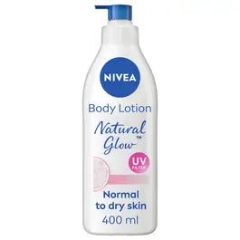 NIVEA Body Lotion for Normal to Dry Skin, Natural Glow, Pure Vitamin C, 400ml