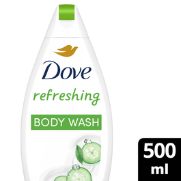 Dove Refreshing Body Wash, Cucumber and Green Tea,500 ml