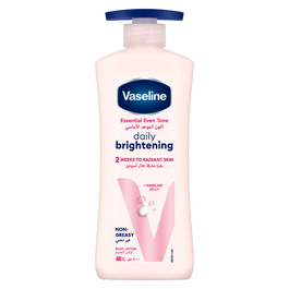 VASELINE Essential Even Tone Body Lotion, Daily Brightening, 400ml