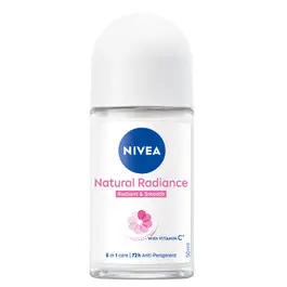 NIVEA Natural Radiance Radiant & Smooth, 72h Antiperspirant, Roll-on 50ml