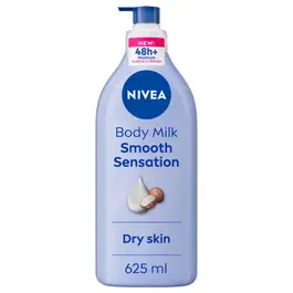 NIVEA Body Lotion for Dry Skin, Smooth Sensation, 48H Moisture, 625ml