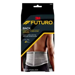 FUTURO™ Comfort Stabilizing Back Support for Stiff, Strained & Aching Back, Anatomical Design, Breathable Materials, Customizable Straps, Large/X-Large
