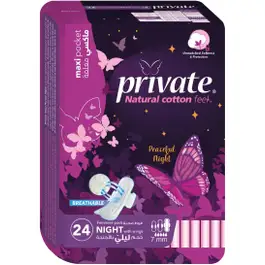 Private Female Napkin Night 24 Pcs (20% Off)