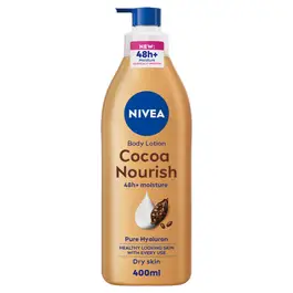 NIVEA Body Lotion for Dry Skin, Cocoa Butter, 48H Deep Moisture Care, 400ml