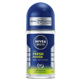 NIVEA MEN Fresh Power Antiperspirant 72H Odour Protection, Roll-on 50ml