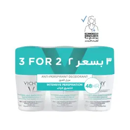 Vichy Roll On Intensive Perspiration 50 ml (2+1 free)