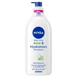 NIVEA Body Lotion for Normal to Dry Skin, Aloe & Hydration, Pure Hyaluron, 625ml