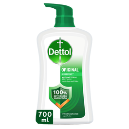 Dettol Original Shower Gel & Body Wash, Pine Scent, 700ml