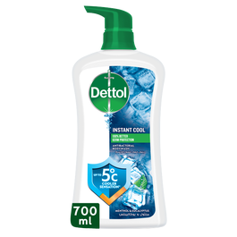 Dettol Cool Shower Gel & Body Wash, Menthol & Eucalyptus Scent, 700ml