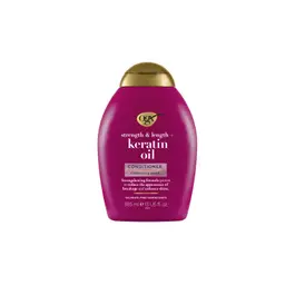 OGX Strength & Length + Keratin Oil Conditioner, Sulfate and Paraben Free, 385ml