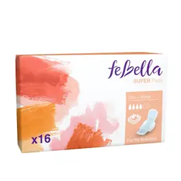 Febella Sanitary Pads - Thin Super - 16Pcs