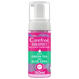 CAREFREE Intimate Mousse Green Tea & Aloe Vera 150ml