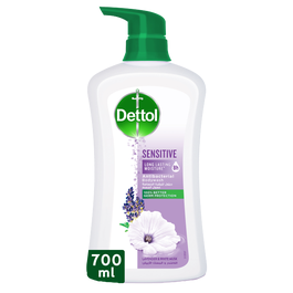 Dettol Sensitive Shower Gel & Body Wash, Lavender & White Musk Scent, 700ml
