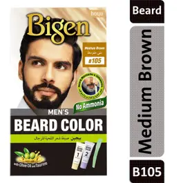 Bigen Mens Speedy Beard Color Natural Medium Brown