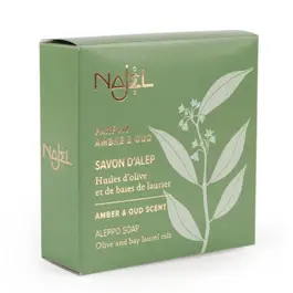 Najel Natural Aleppo Soap Amber & Oud Scent 150g