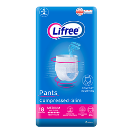 Lifree Adult Diaper Culotte Medium 18 Pcs - 6 Cups