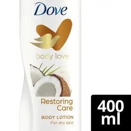 DOVE Love Restoring Care Body Lotion,Coconut Oil and Almond Milk, 400ml